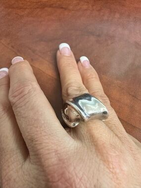 Silpada Sterling Silver Sculptural Statement Ring - Silver